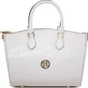 Croc Print Leather Duffle bag