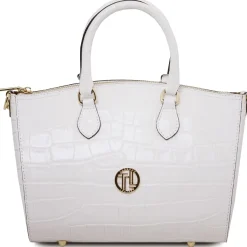 Croc Print Leather Duffle bag