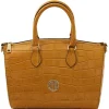 Croc Print Leather Duffle bag