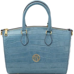 Croc Print Leather Duffle bag