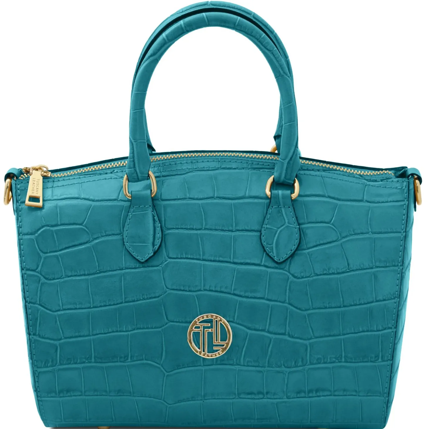 Croc Print Leather Duffle bag