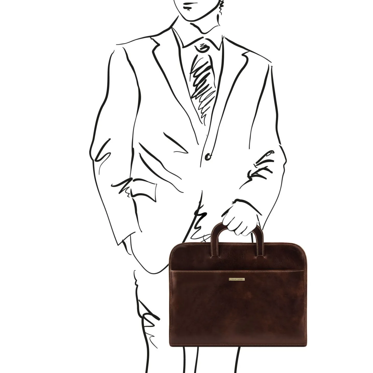 Document Leather Briefcase