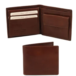 Exclusive 3 Fold Leather Wallet for men With Coin Pocket