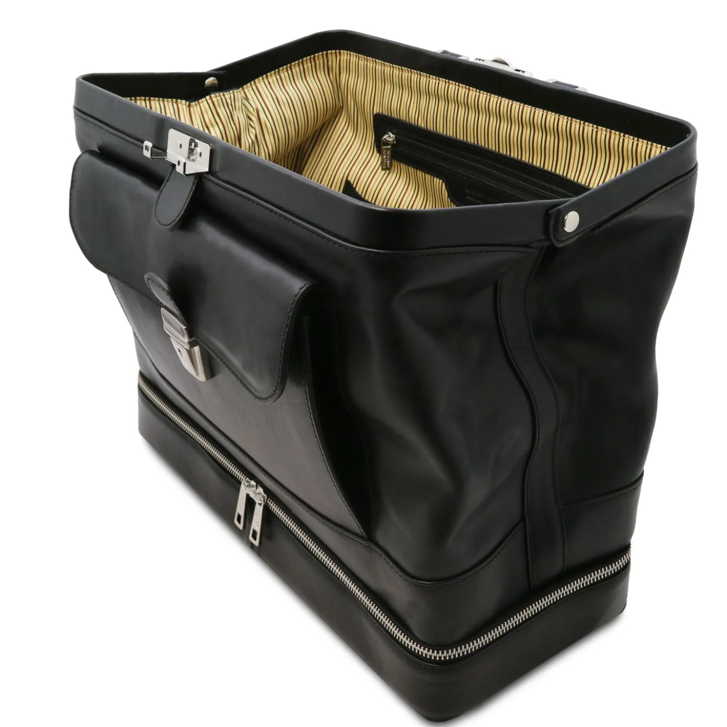 Exclusive Double-bottom Leather Doctor bag