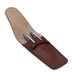 Exclusive Leather 2 Slots Pen/watch Holder