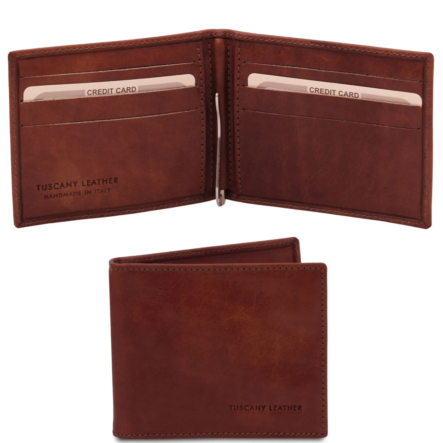 Exclusive Leather Card Holder With Money Clip