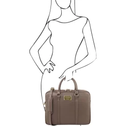 Exclusive Saffiano Leather Laptop Case