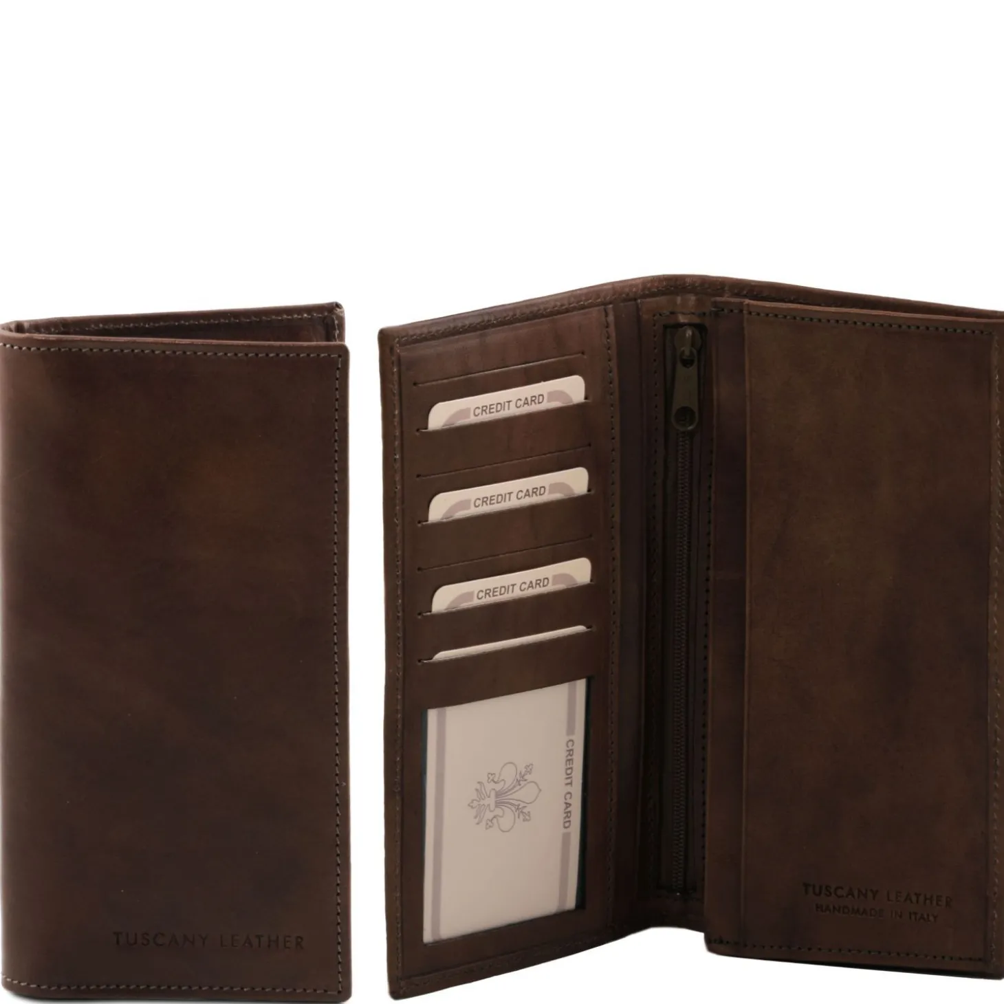Exclusive Vertical 2 Fold Leather Wallet for men