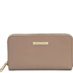 Exclusive zip Around Leather Wallet