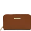 Exclusive zip Around Leather Wallet
