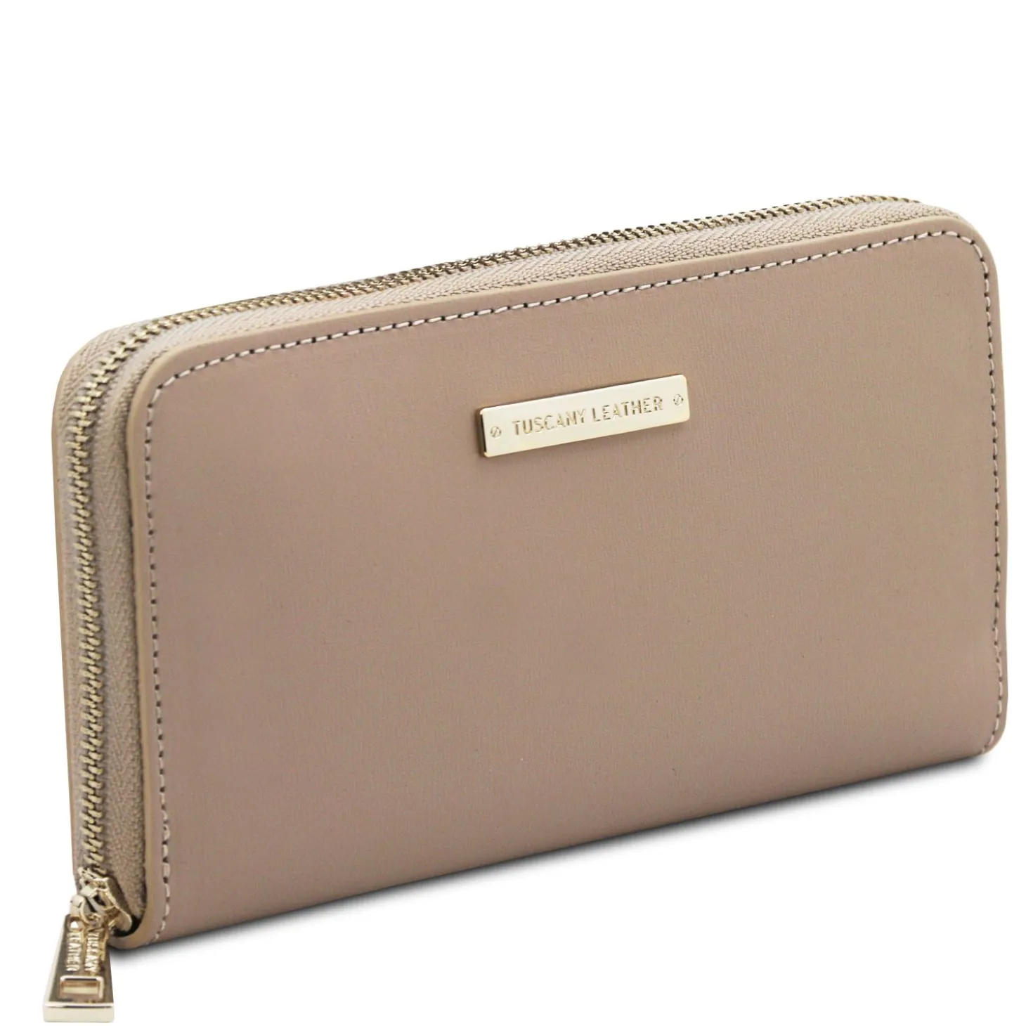Exclusive zip Around Leather Wallet