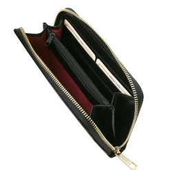 Exclusive zip Around Leather Wallet