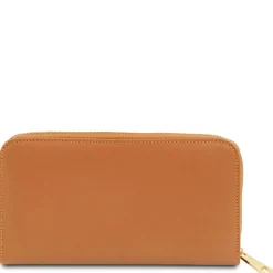 Exclusive zip Around Leather Wallet