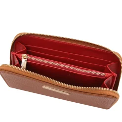 Exclusive zip Around Leather Wallet