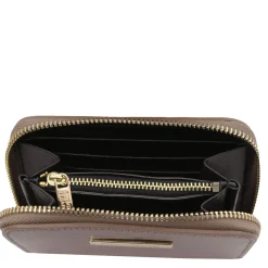Exclusive zip Around Leather Wallet