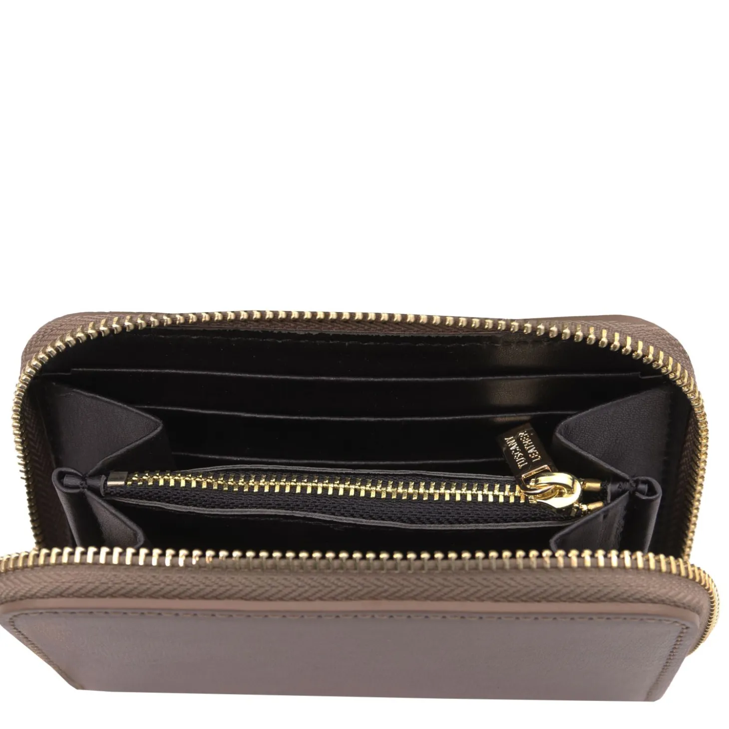 Exclusive zip Around Leather Wallet
