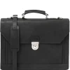 Leather Briefcase 3 Compartments