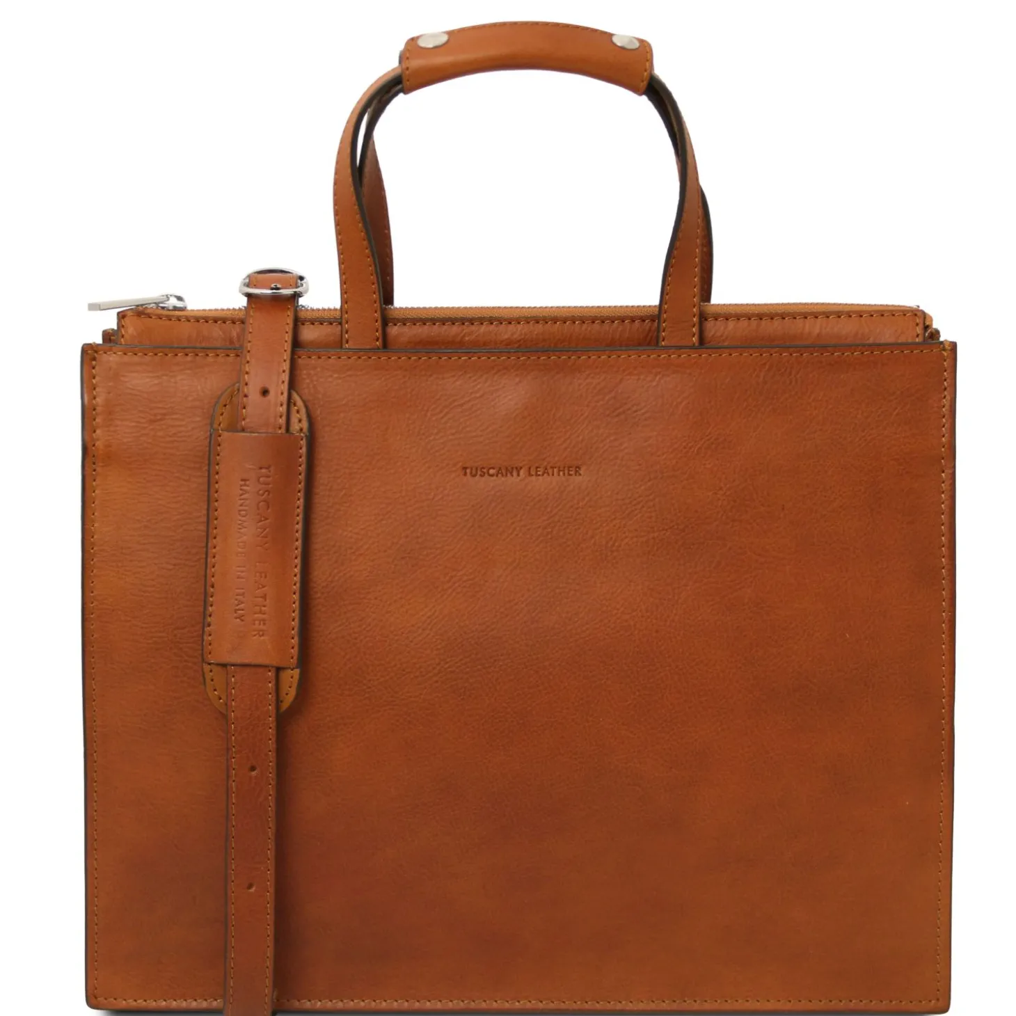 Leather Briefcase 3 Compartments for Women