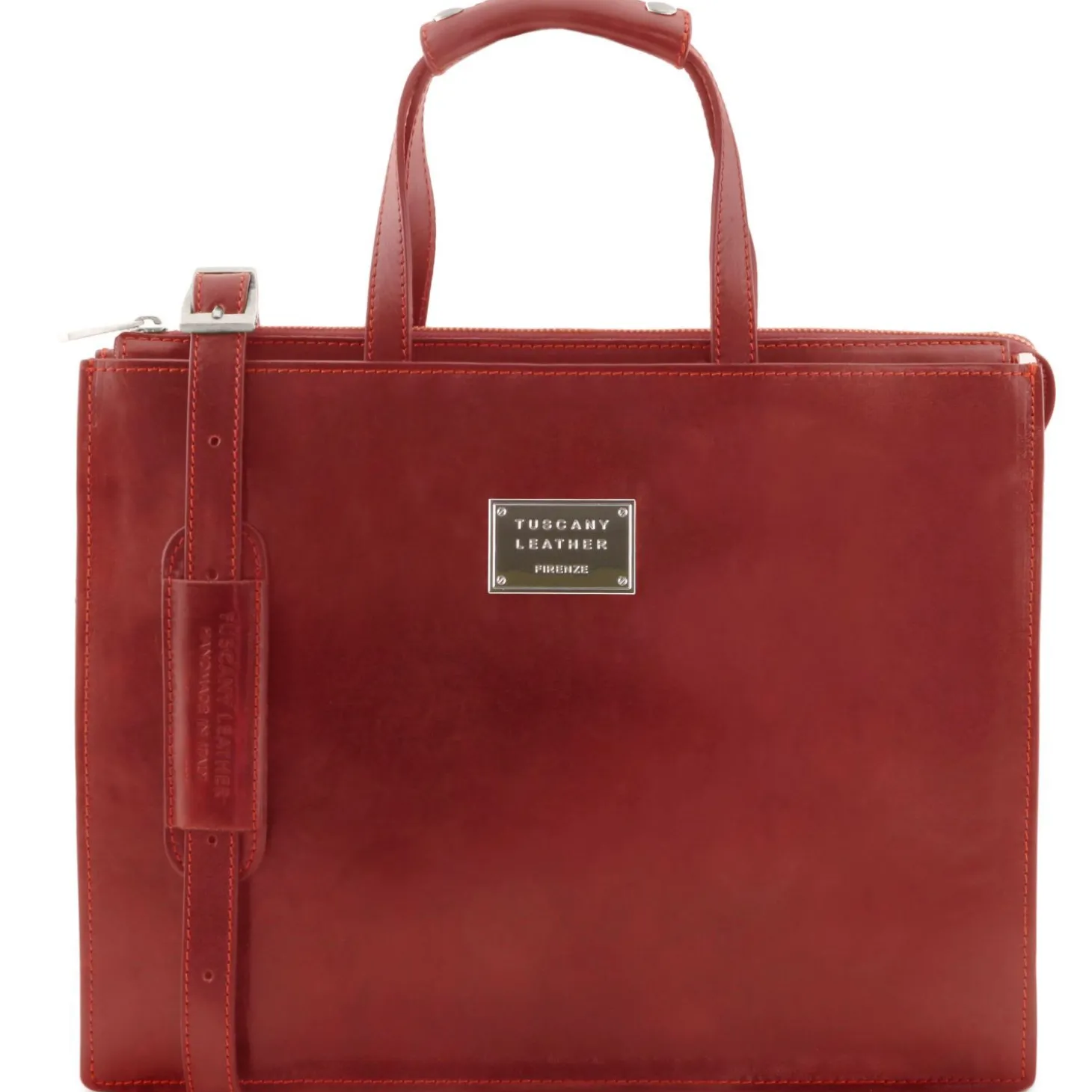 Leather Briefcase 3 Compartments for Women