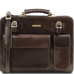 Leather Briefcase 2 Compartments