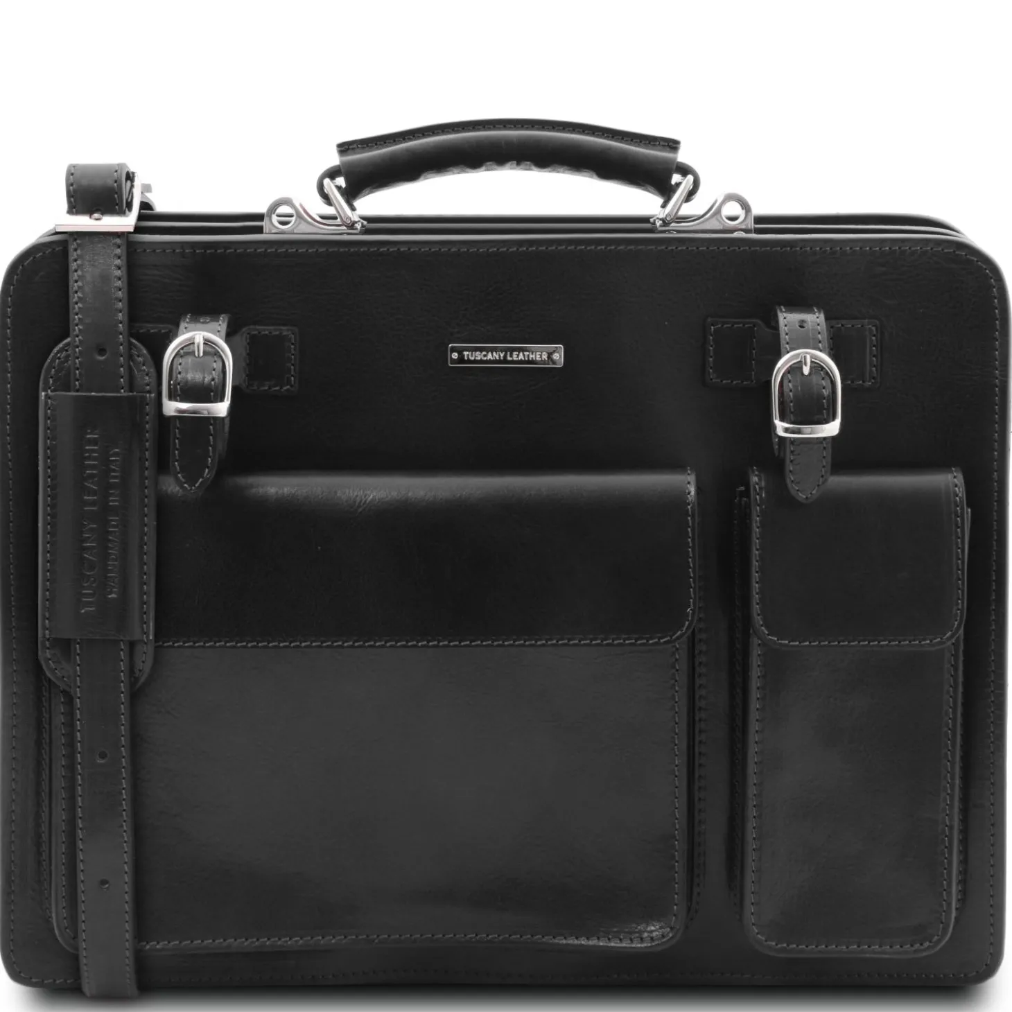 Leather Briefcase 2 Compartments