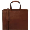 Leather Briefcase 3 Compartments for Women