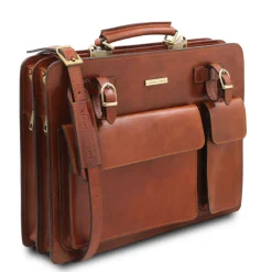 Leather Briefcase 2 Compartments