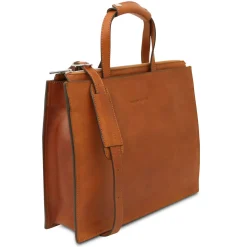 Leather Briefcase 3 Compartments for Women