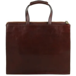 Leather Briefcase 3 Compartments for Women