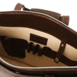 Leather Briefcase 3 Compartments for Women