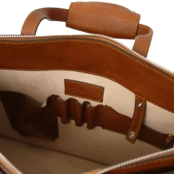 Leather Briefcase 3 Compartments for Women