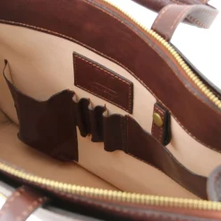 Leather Briefcase 3 Compartments for Women