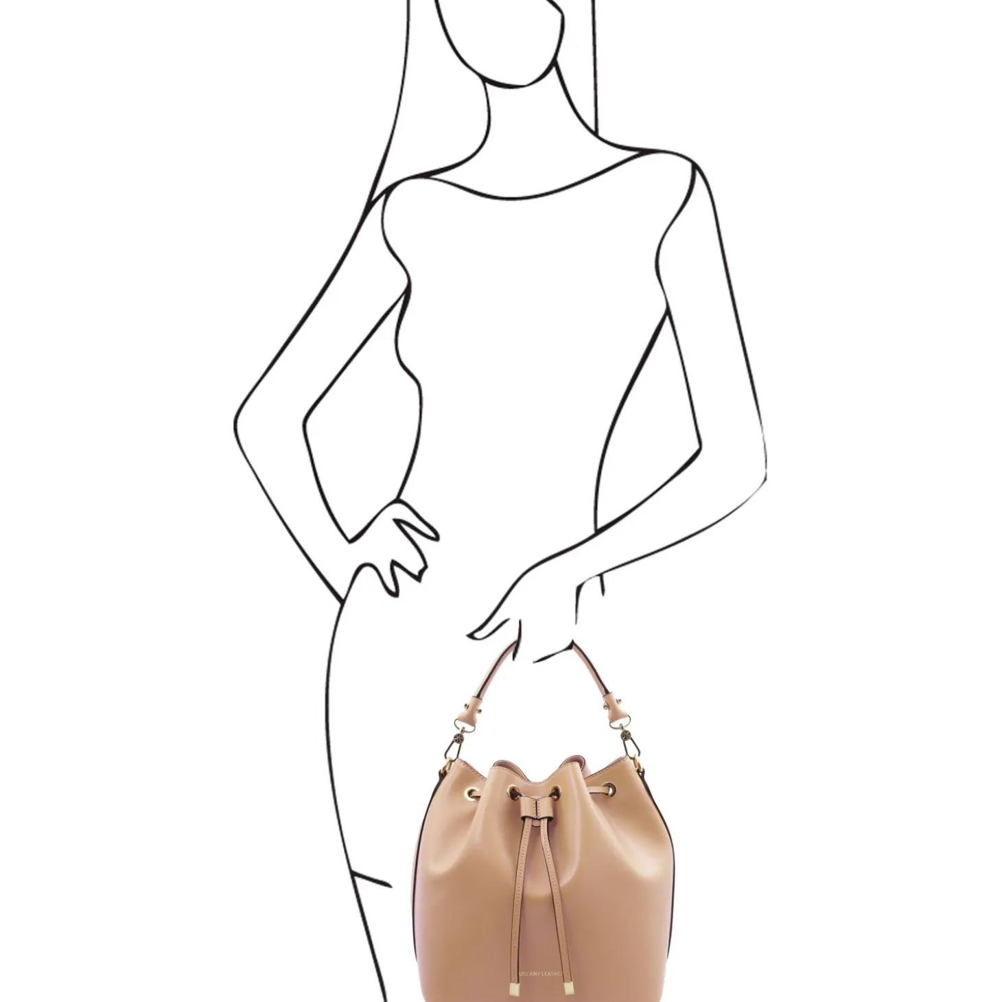 Leather Bucket bag