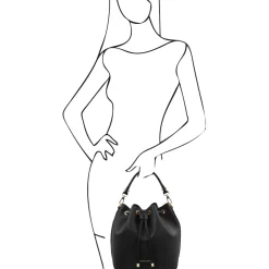 Leather Bucket bag