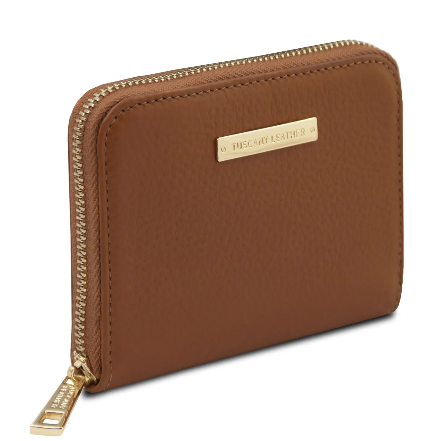 Leather Bucket bag and Exclusive zip Around Leather Wallet