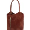 Leather Convertible Backpack Shoulderbag