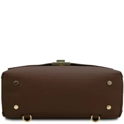 Leather Convertible Backpack Handbag