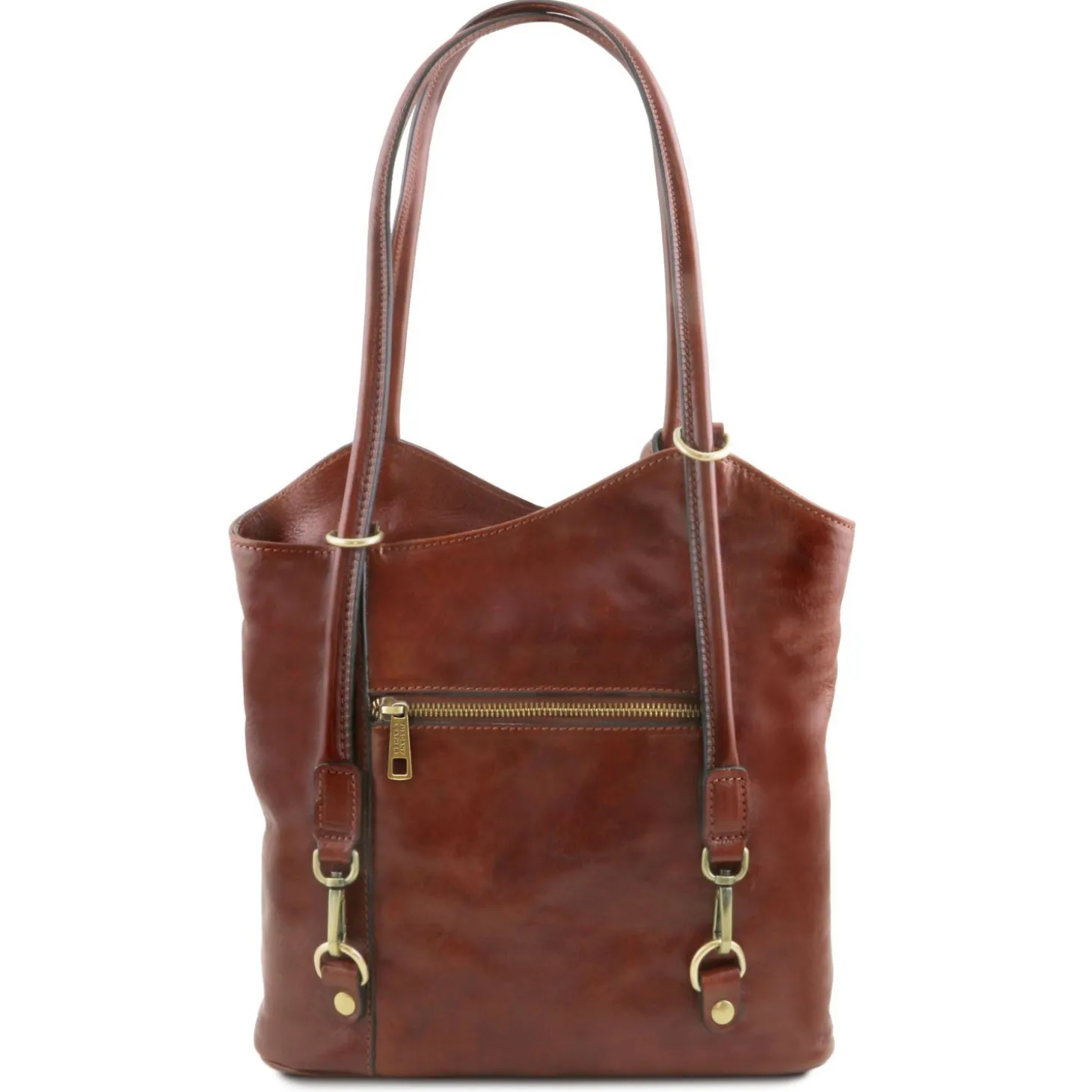 Leather Convertible Backpack Shoulderbag