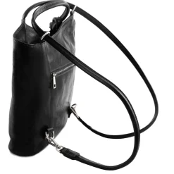 Leather Convertible Backpack Shoulderbag
