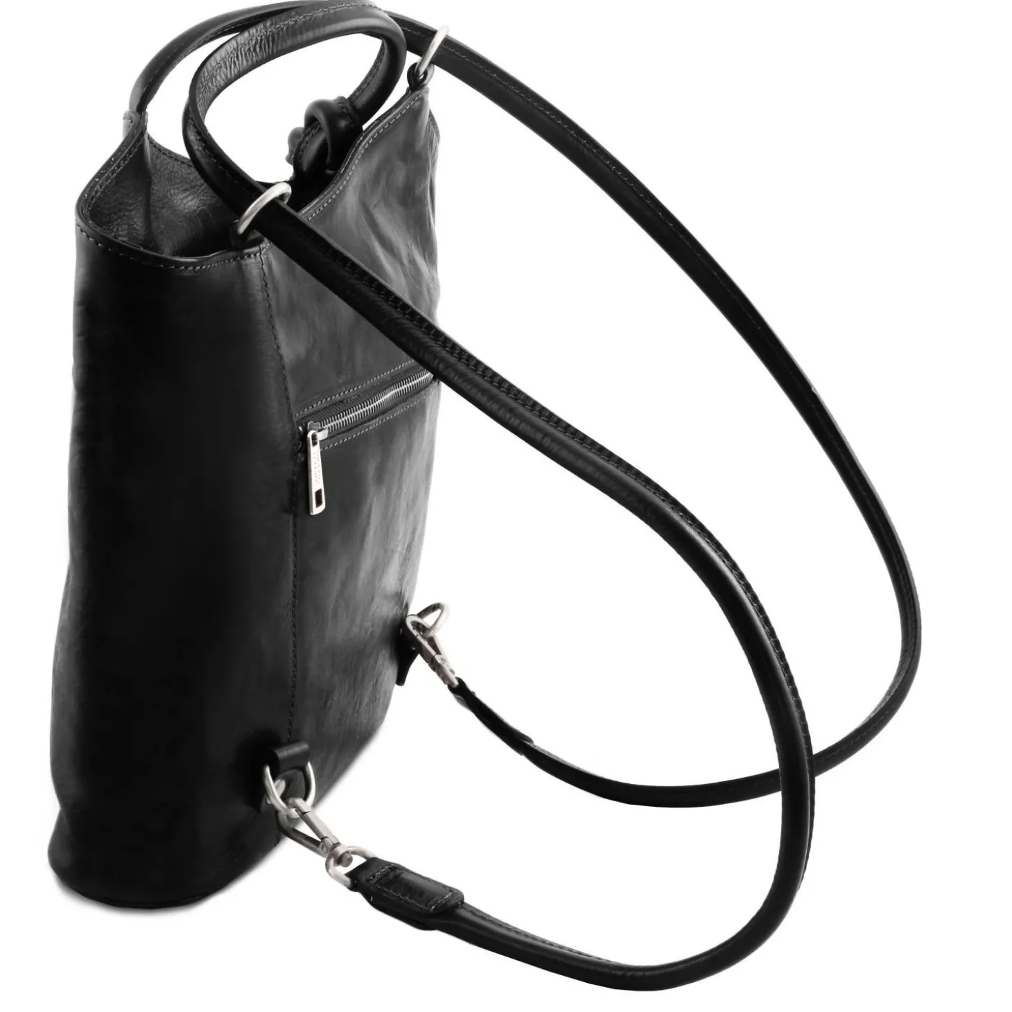Leather Convertible Backpack Shoulderbag