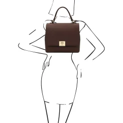 Leather Convertible Backpack Handbag