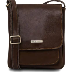 Leather Crossbody bag for men With Front Pocket