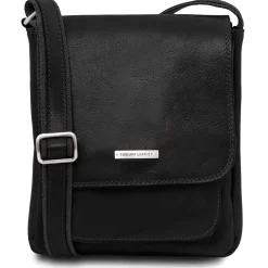 Leather Crossbody bag for men With Front Pocket