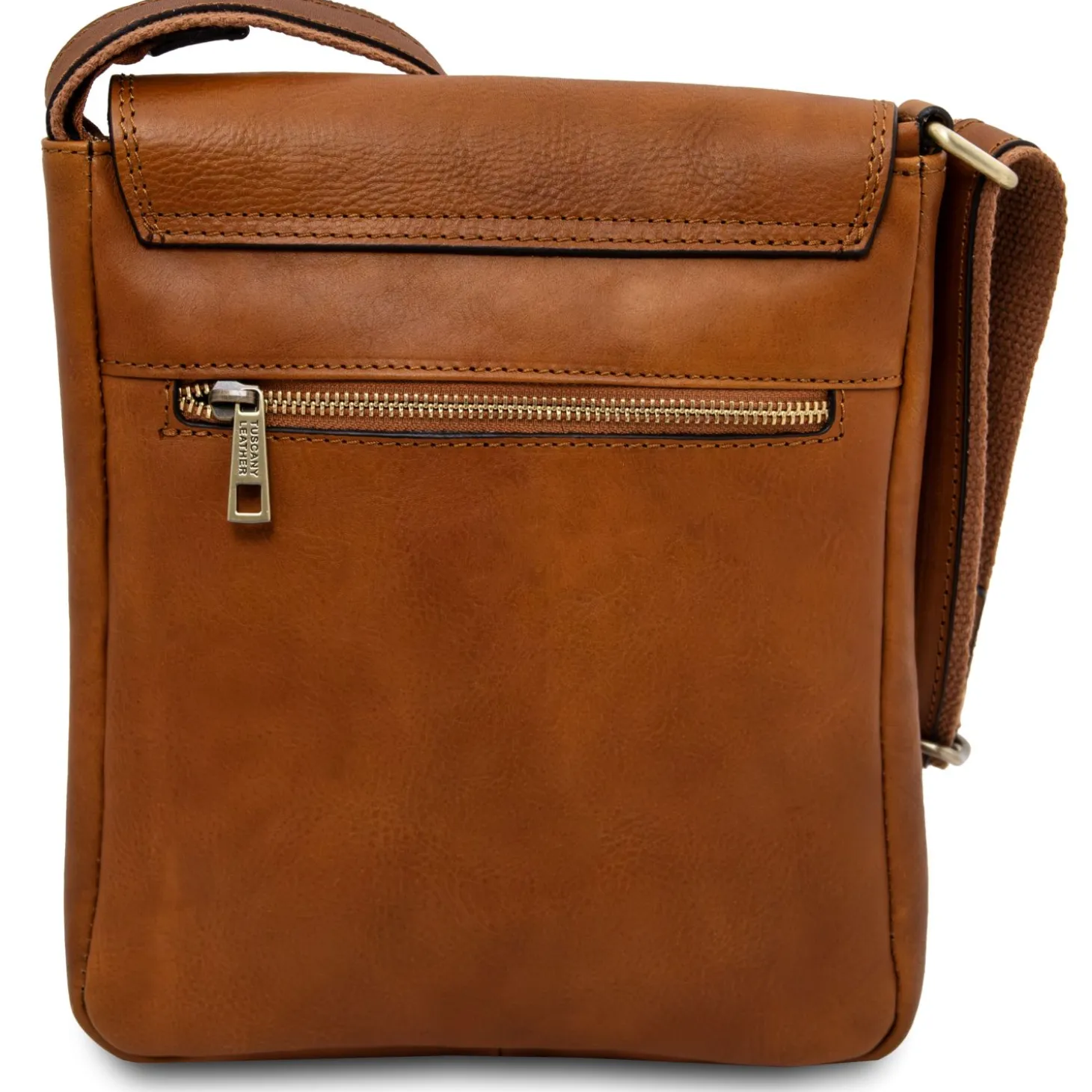 Leather Crossbody bag for men With Front Pocket