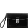 Leather Handy Wrist bag