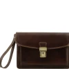 Leather Handy Wrist bag
