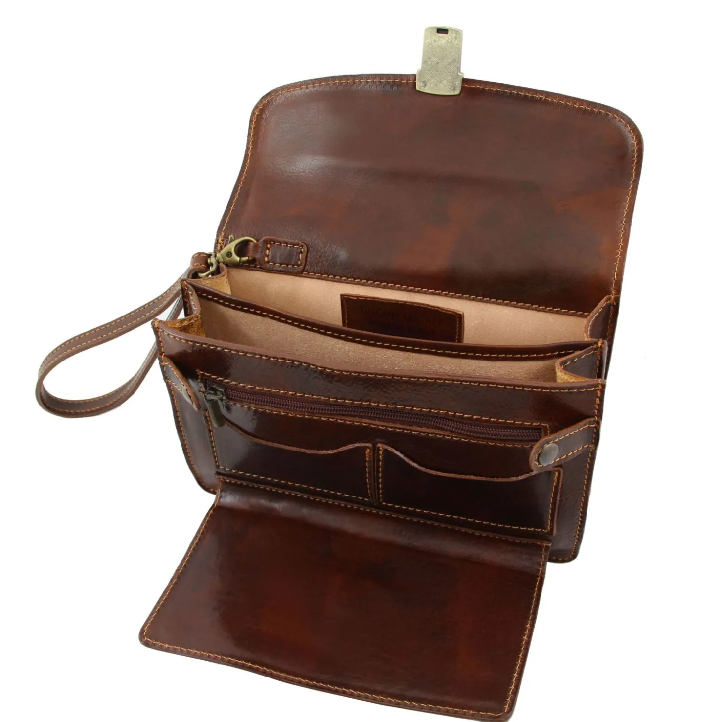 Leather Handy Wrist bag