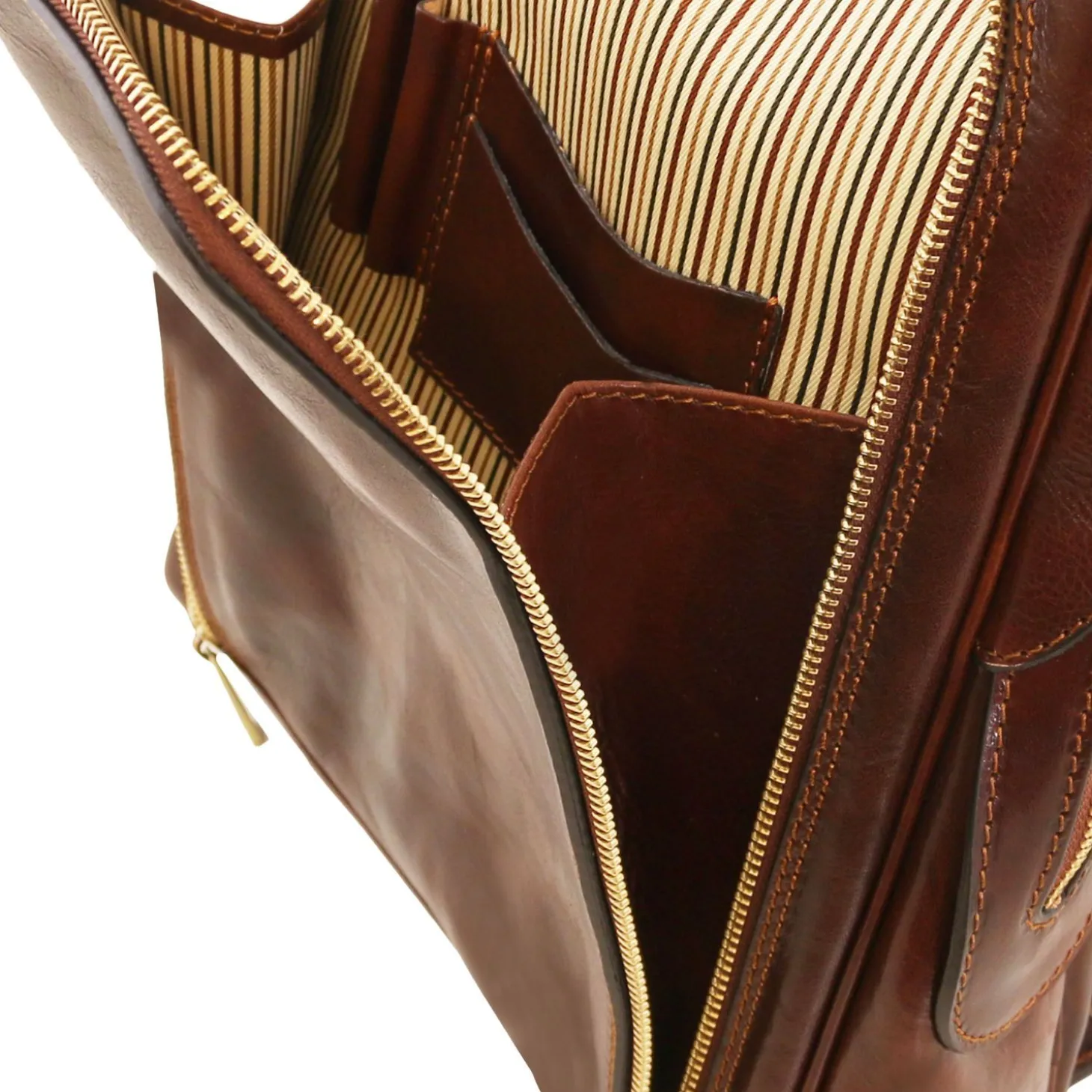 Leather Laptop Backpack