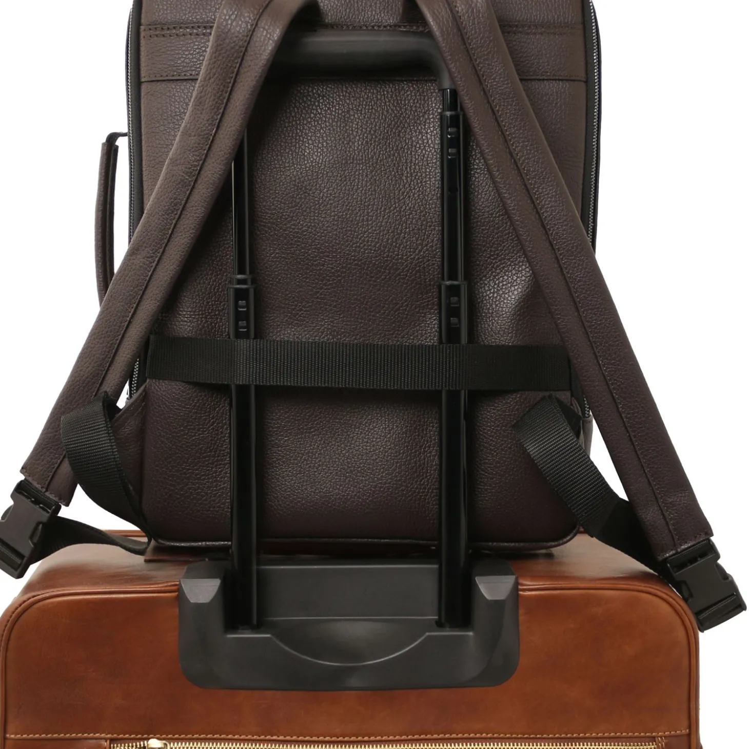 Leather Laptop Backpack