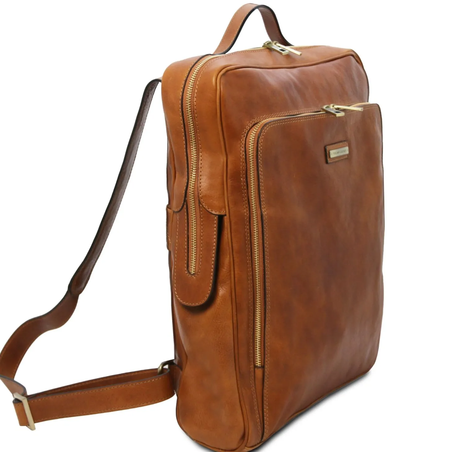 Leather Laptop Backpack - Large Size